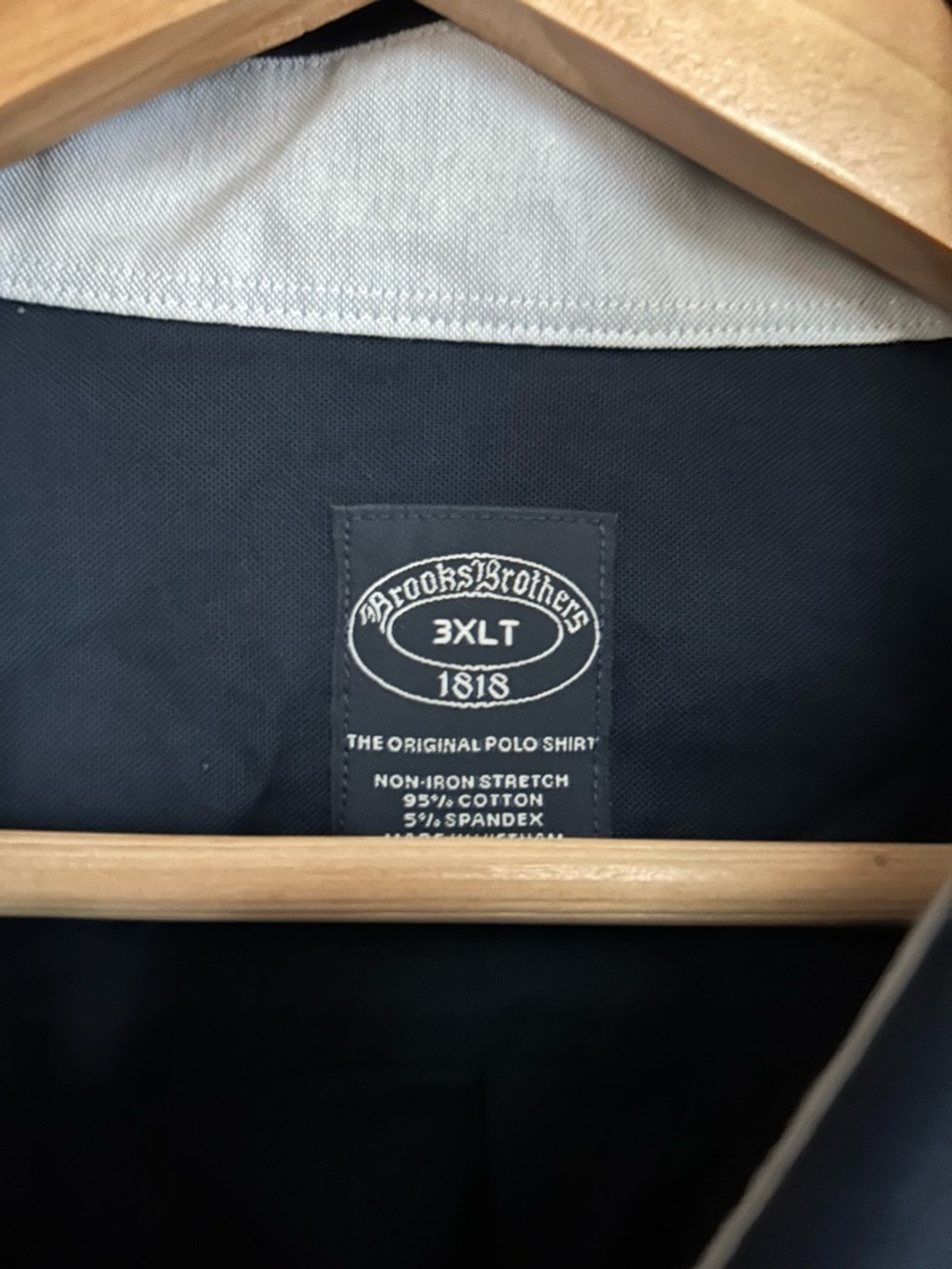 Brooks Brothers Navy and White Polo Shirt